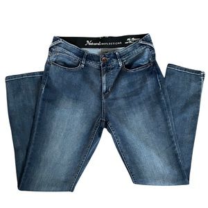Natural Reflections ab slimmer distressed jeans sz10